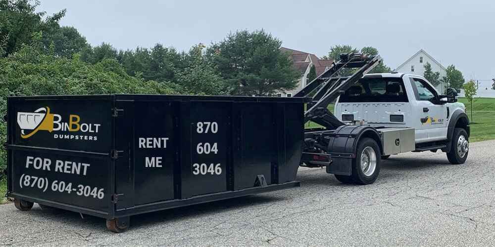 binbolt dumpster rental truck